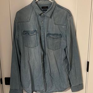Men’s Zara Denim Button Down - XL